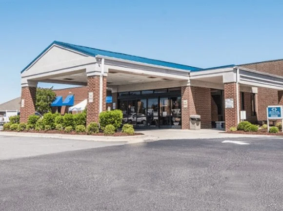 Exterior entrance of the Benson NC medical center